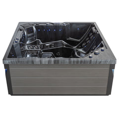 AWT Whirlpool Aussenwhirlpool IN-406 eco extreme pro CloudyBlack 225x185 grau