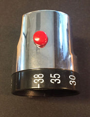 Universal loose thermostat knob chrome