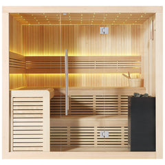 AWT Sauna B1112A Hemlock 220x200 9kW EOS BiO-Cubo