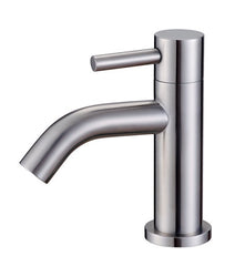 304 basin tap 1/2" brushed stainless steel