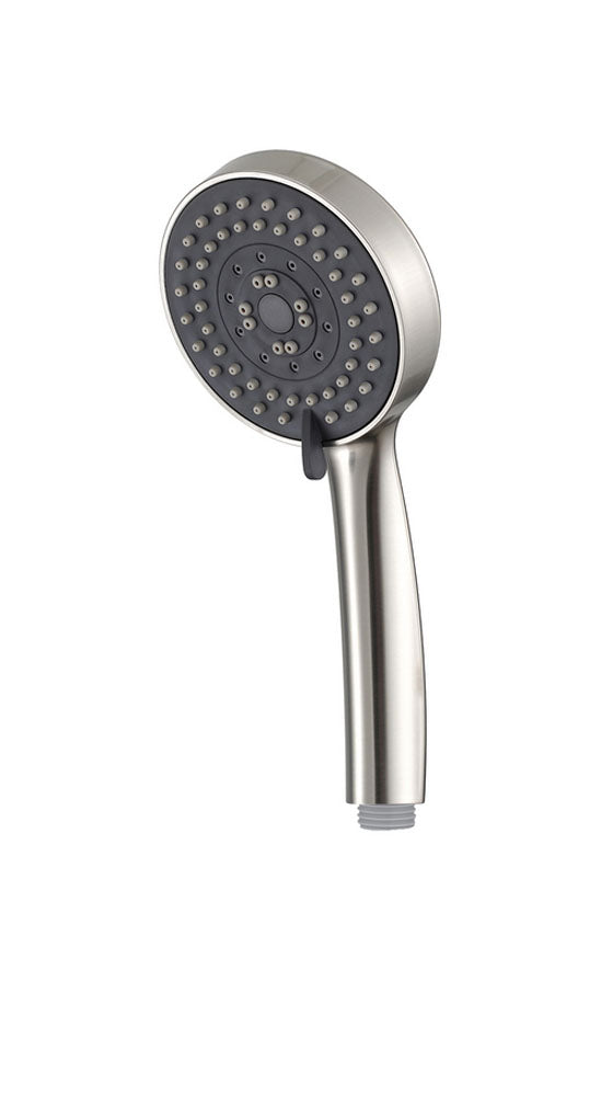 304 round hand shower 5 settings brushed stainless steel