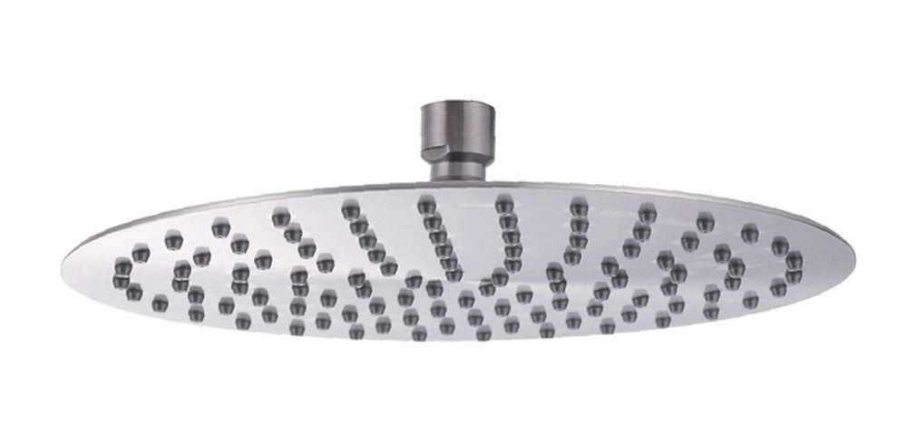 304 round head shower 20 cm brushed stainless steel