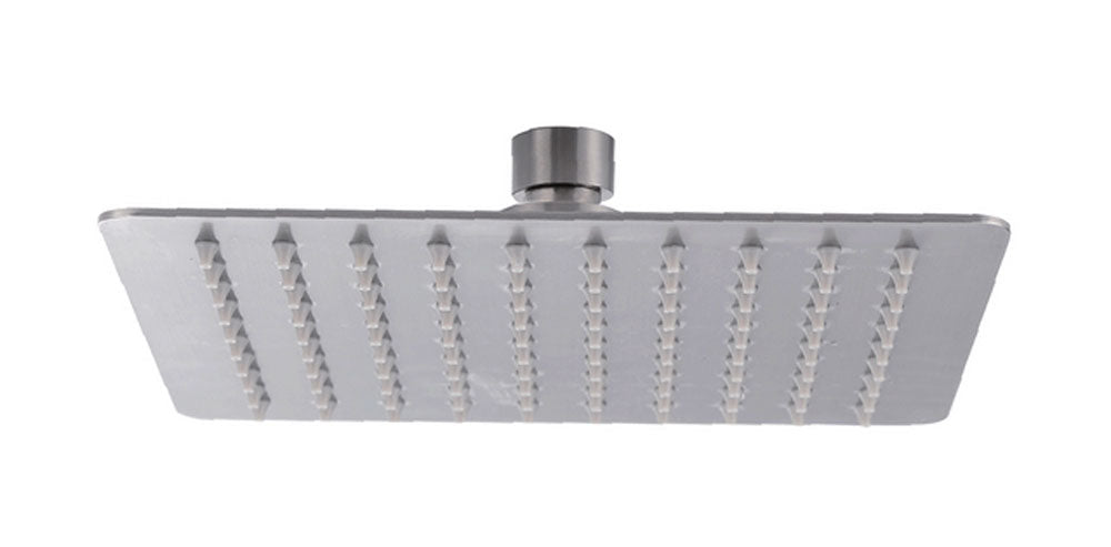 304 square shower head 20 cm brushed stainless steel