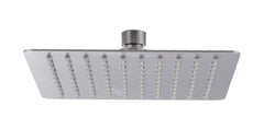 304 square shower head 20 cm brushed stainless steel