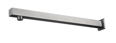 304 douchearm met muurbevestiging vierkant 40 cm geborsteld RVS