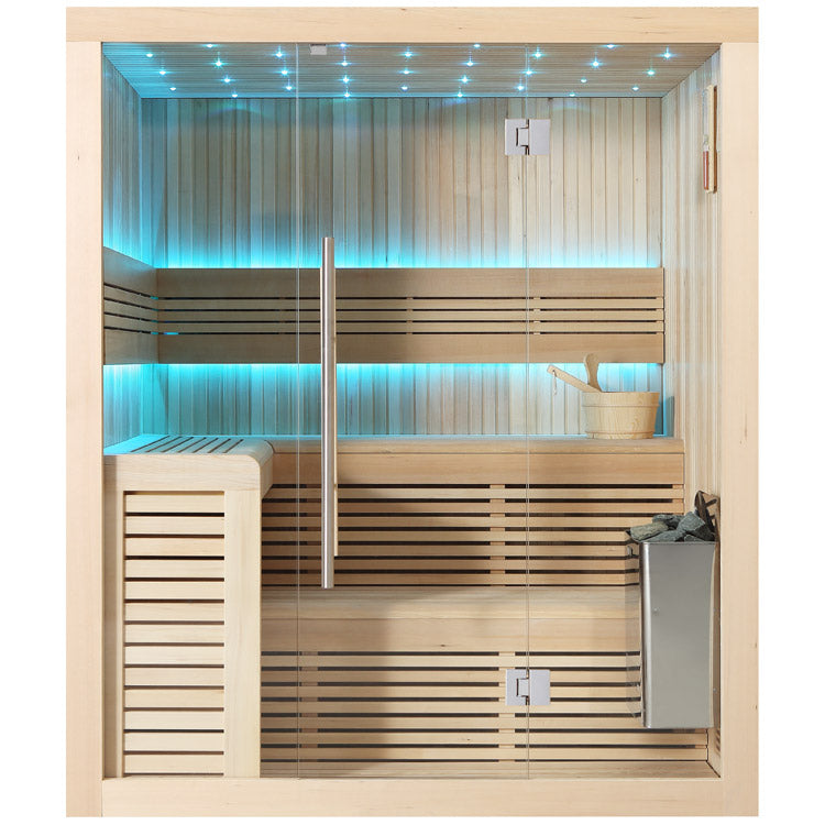 AWT Sauna B1112C Hemlock 180x150 9kW TheWall Bi-O