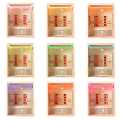 AWT Infrarotkabine E1250B-IR Hemlock 180x110 6kW TheWall