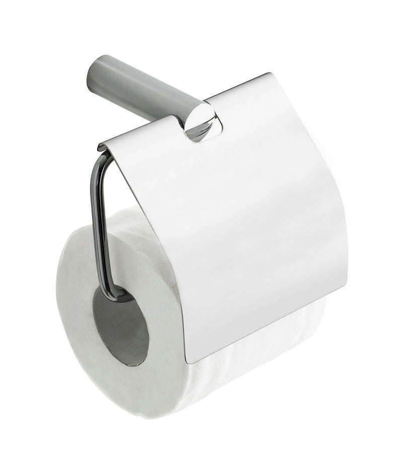 Ida toilet roll holder with flap chrome