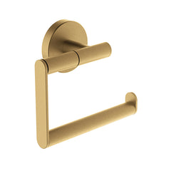 Alonzo toilet roll holder without flap brushed brass PVD