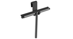 Alonzo window squeegee with flexible glass hook gunmetal PVD