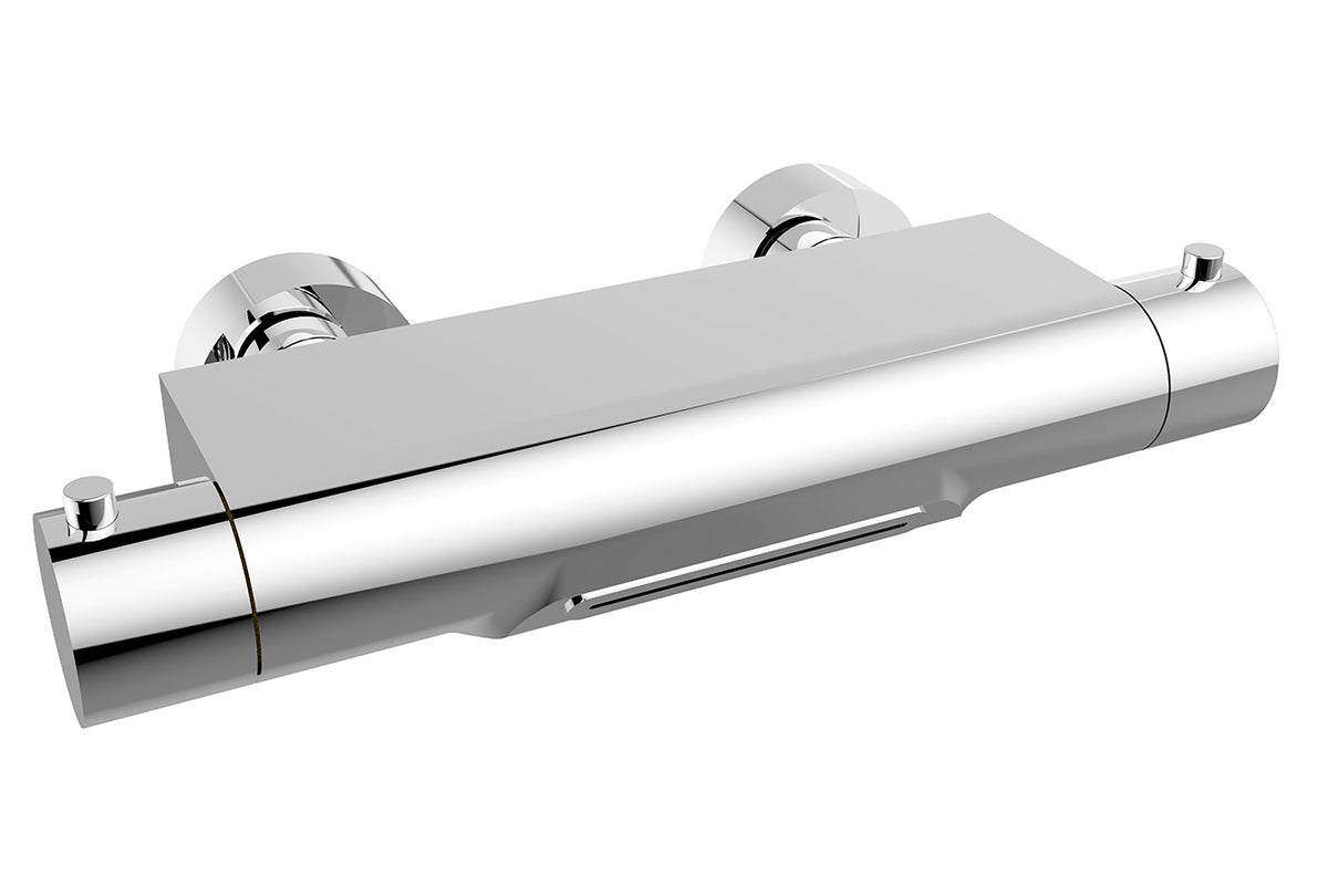 Style thermostatische badmengkraan waterval cooltouch chroom