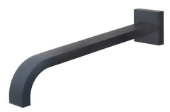 Bath spout square 30 cm 1/2'' matte black