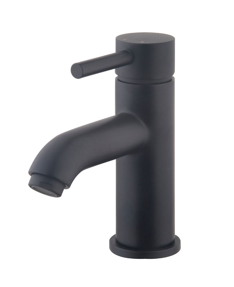 Caral Cadans washbasin mixer low matt black