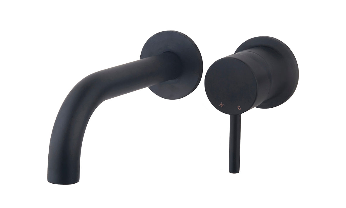 Caral Twenty single-lever basin trim set matt black
