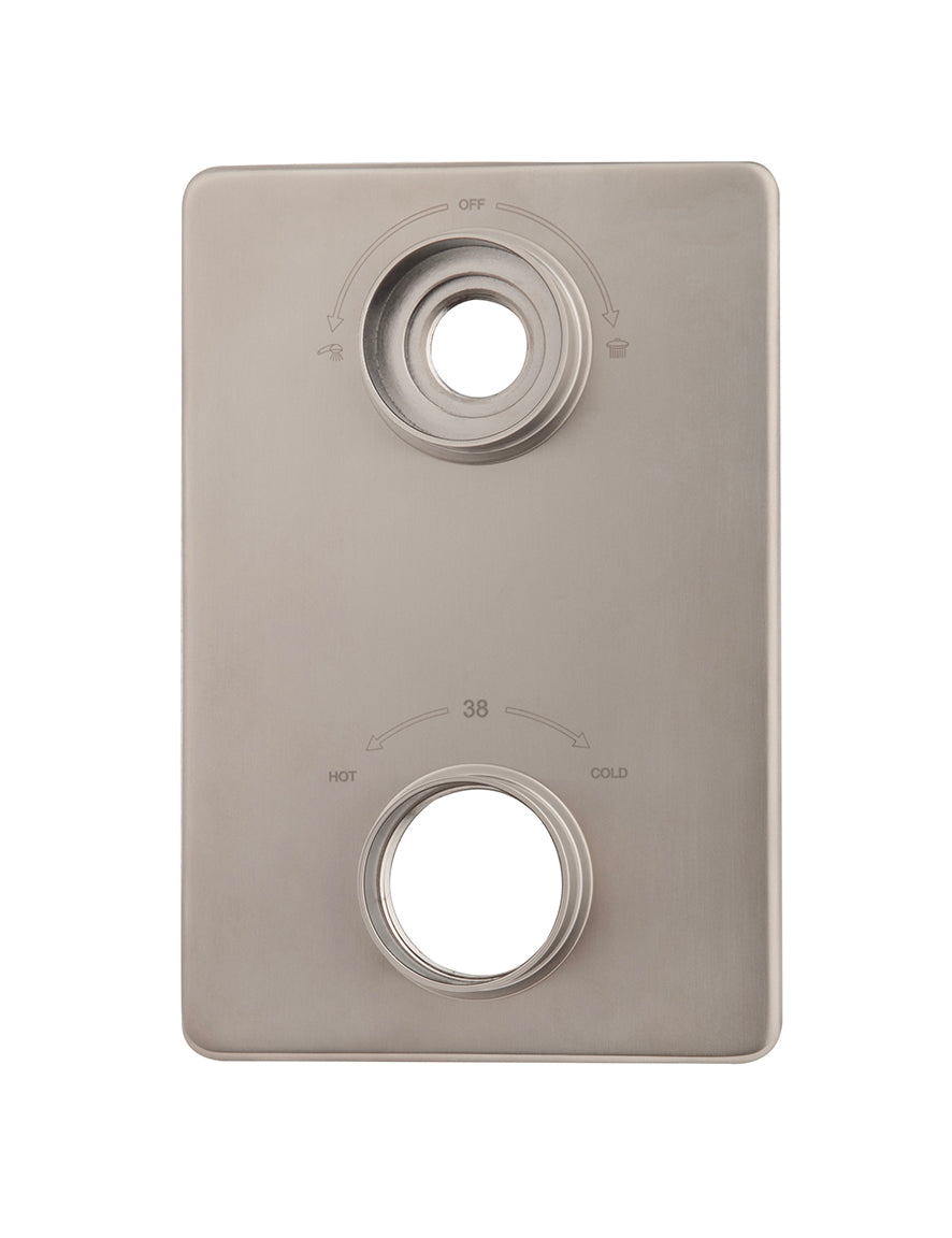 Caral Extension Set Finishing Part 2-Way Brushed Steel PVD