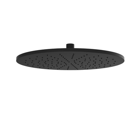 Caral hoofddouche rond 30 x 0,8 cm mat zwart