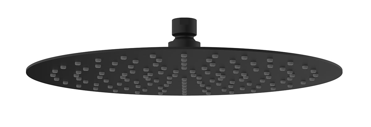 Ufo hoofddouche rond 30 cm mat zwart
