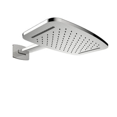Waterval hoofddouche met doucheram 40 x 25 cm geborsteld staal PVD