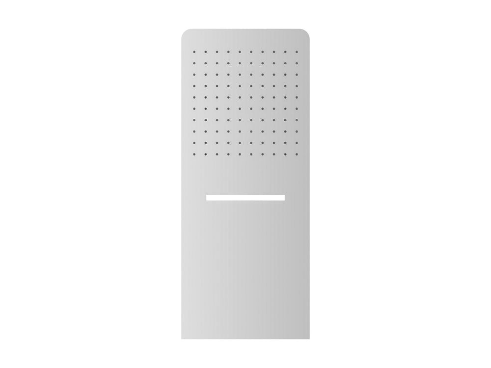 Wall-mounted waterfall showerhead square 600 x 25 mm chrome