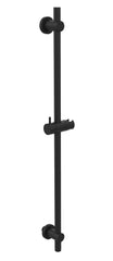 UniMatch shower rail with water connection 76.5 cm matt black