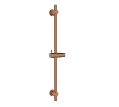 UniMatch Shower Rail with Water Connection 76.5 cm Brushed Bronze Copper PVD