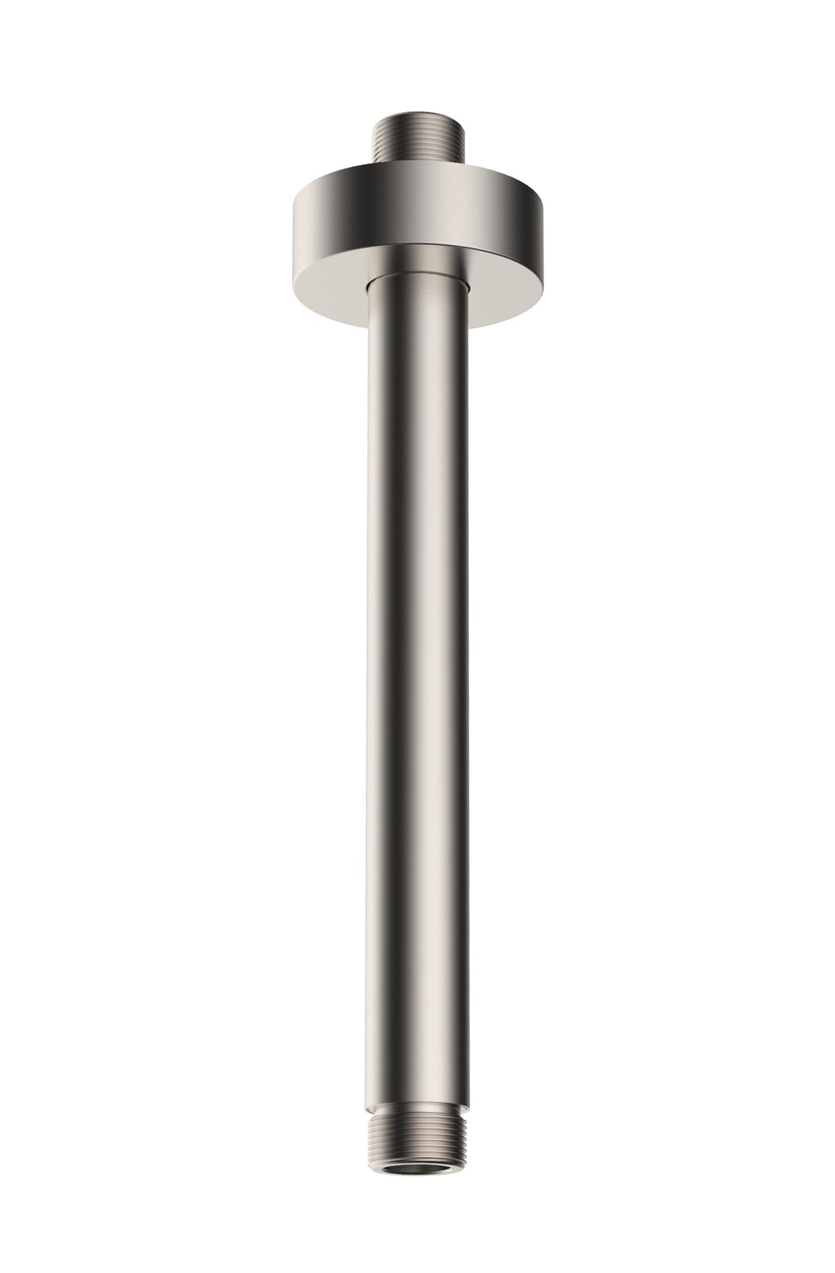 UniMatch shower arm with ceiling mount 20 cm brushed steel PVD