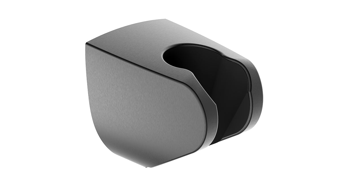 UniMatch wall-mounted hand shower holder plastic gunmetal PVD