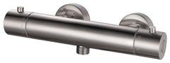 Rio thermostatische douchemengkraan 12 cm geborsteld staal