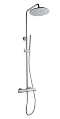 Caral Thermostatic Exposed Rain Shower Set Chrome
