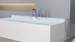 Caral bath rim combination 5-hole chrome