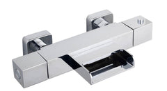 Rombo Thermostatic Waterfall Bath Mixer Chrome