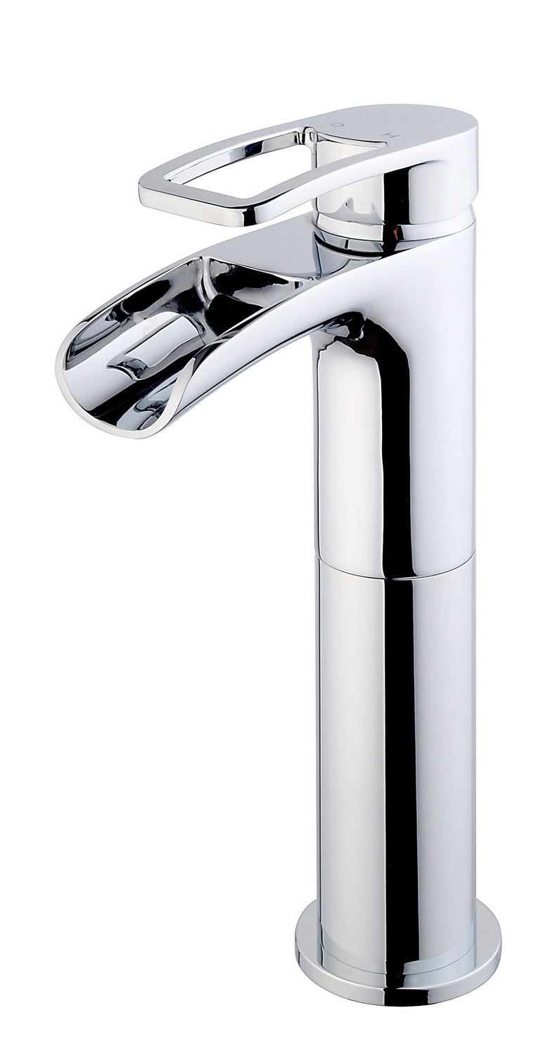 Alegra Waterfall Tall Basin Mixer Chrome