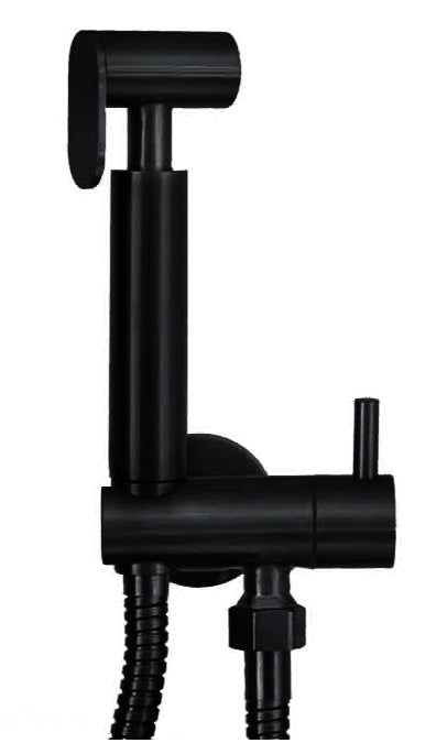 Tivaro bidet set with hand shower and shower hose matte black