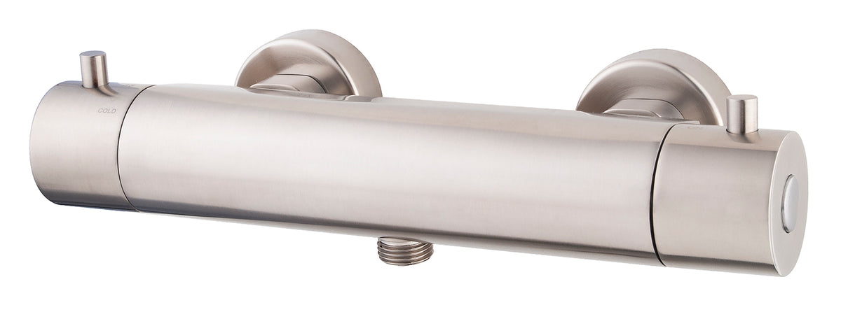Caral Cool Touch thermostatische douchemengkraan geborsteld staal PVD