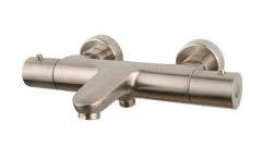Caral thermostatic bath mixer brushed steel PVD