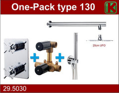 one-pack inbouwthermost.set type 130 CHR (20cm ufo)