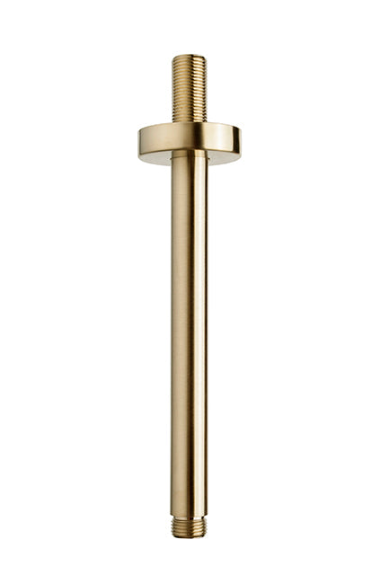 UniMatch douchearm met plafondbevestiging 20 cm geborsteld messing PVD