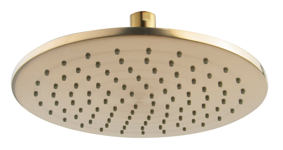 UniMatch Shower head round 25 x 0.8 cm brushed brass PVD