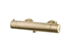 Caral Cool Touch Thermostatic Shower Mixer Brushed Brass PVD