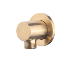 UniMatch wall elbow round 1/2" brushed brass PVD