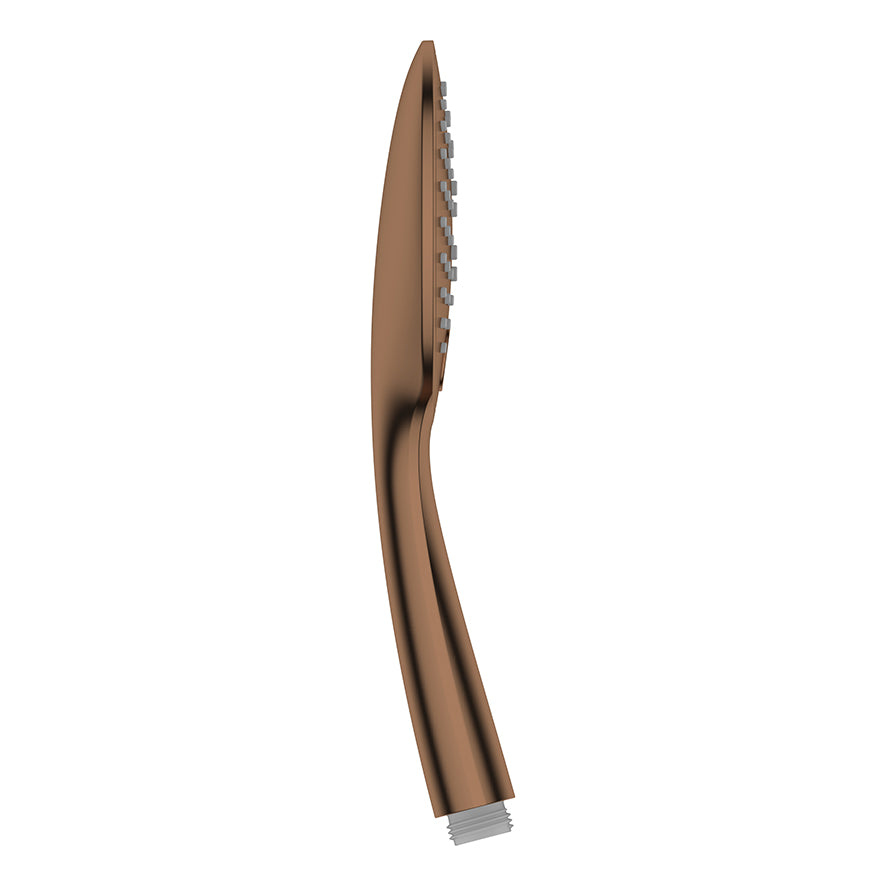 UniMatch hand shower 3 spray patterns Ø 12 cm brushed bronze copper PVD