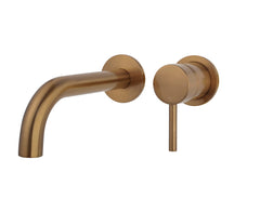 Caral finishing part single-lever basin mixer with cold start brushed bronze copper PVD