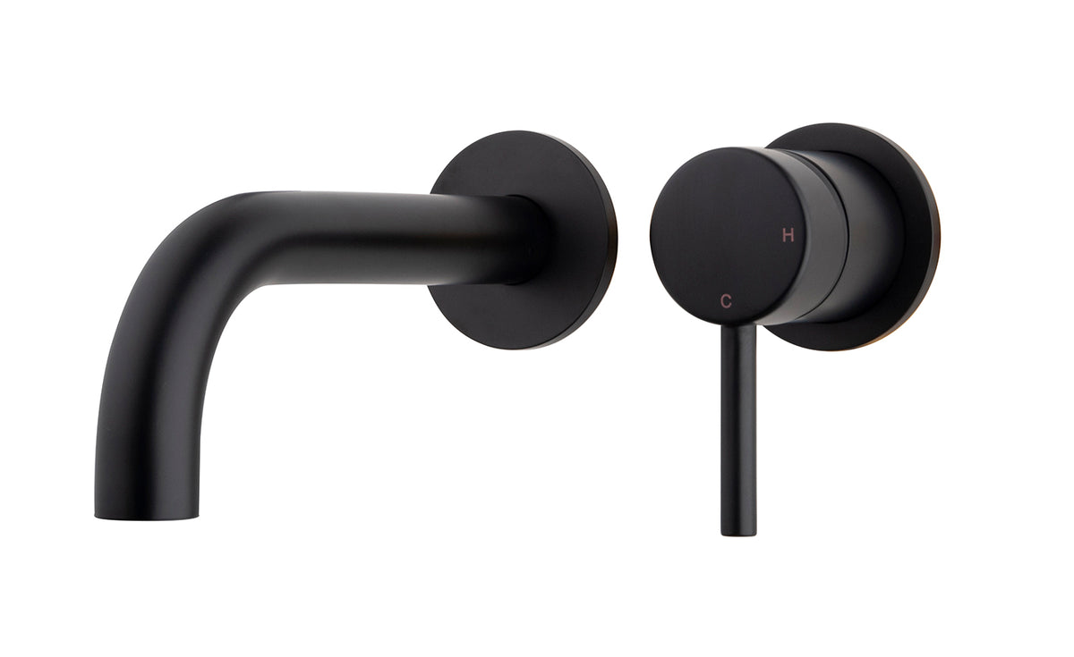 Caral trim part single-lever basin mixer with cold start matt black