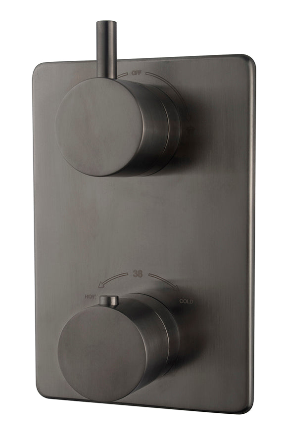 Caral finishing part built-in thermostatic mixer 2-way gunmetal PVD