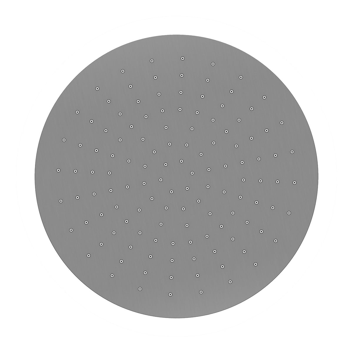 UniMatch hoofddouche rond 30 x 0,8 cm gunmetal PVD