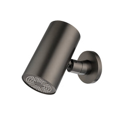 UniMatch Beam round 1-spray shower head with wall mount gunmetal PVD