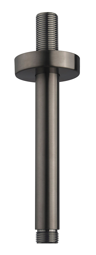 UniMatch shower arm with ceiling mounting 15 cm gunmetal PVD