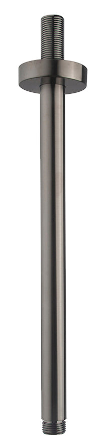 UniMatch shower arm with ceiling mounting 30 cm gunmetal PVD