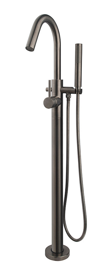Caral bath mixer freestanding gunmetal PVD