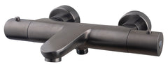 Caral thermostatic bath mixer gunmetal PVD
